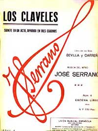 Los Claveles - vocal score cover