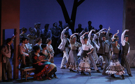 Do�a Francisquita - El fandango en el baile de Cuchilleros (Teatro de la Zarzuela. Foto: Jesus Alcantara, 2010)