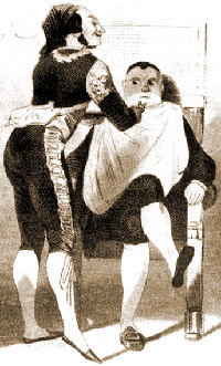 Agostino Rovere (as Bartolo, with Giorgio Ronconi as Figaro in Rossini's opera, Covent Garden 1847)