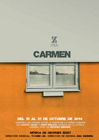 Programa de mano de Carmen (Teatro de la Zarzuela, 2014)