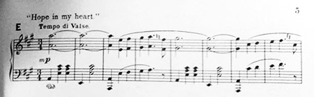 Valse "Hope in my heart" (from piano selection) Valse "Hope in my heart" (from piano selection)