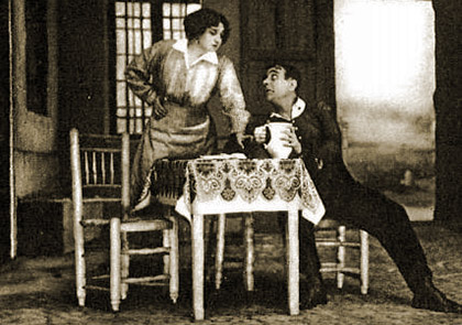 María Guerrero y Díaz de Mendoza in the premiere of Benavente's drama (1913)